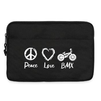 Peace Love BMX - Sacoche pour ordinateur portable 13 pouces - noir - Devant