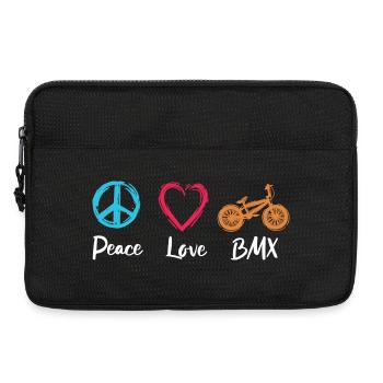 Peace Love BMX - Sacoche pour ordinateur portable 13 pouces - noir - Devant