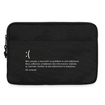 Message d'erreur du cerveau - Sacoche pour ordinateur portable 13 pouces - noir - Devant