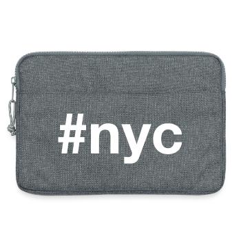 Hashtag de New York - Sacoche pour ordinateur portable 13 pouces - gris chiné - Devant