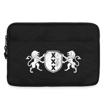 Wappen X Wappen mit Löwen - Laptoptasche 13" - Schwarz - Vorne
