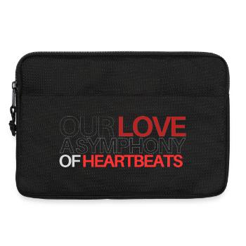Unsere Liebes-Asymphonie von Herzschlägen - Laptoptasche 13" - Schwarz - Vorne