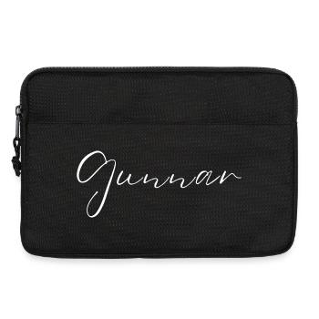 Gunnar Name T-Shirt Geschenk Für Männer - Laptoptasche 13" - Schwarz - Vorne