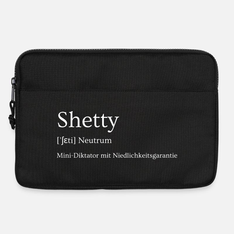 Shetty -kleiner Diktator mit Niedlichkeitsgarantie - Laptoptasche 13" - Schwarz