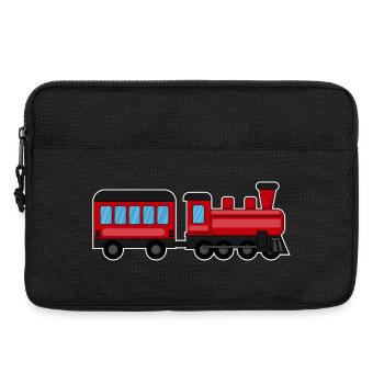 Chemin de fer, train, locomotive à vapeur - Sacoche pour ordinateur portable 13 pouces - noir - Devant