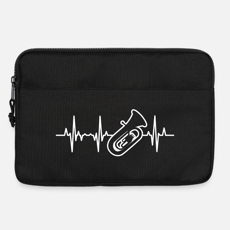 Tuba Herzschlag - Laptoptasche 13" - Schwarz