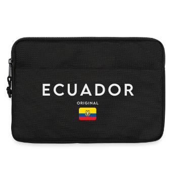 Flag of Ecuador, Ecuadorian pride - Laptop bag 13" - black - Front