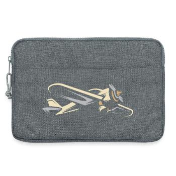 Icône du petit avion - Pilotes et icône de l’aviation - Sacoche pour ordinateur portable 13 pouces - gris chiné - Devant