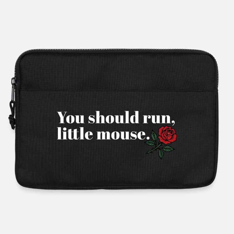 Run Baby Run – Dark Booktok Design - Laptoptasche 13" - Schwarz