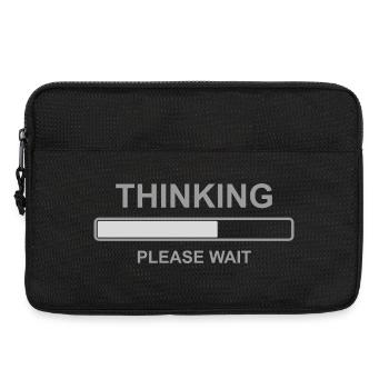 Thinking Please Wait Shirt – Funny Loading Bar - Laptoptasche 13" - Schwarz - Vorne