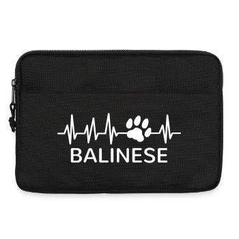 Balinese Cat Heartbeat Balinese Cat - Laptop bag 13" - black - Front