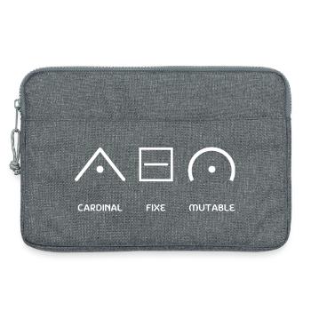Mode Astrologique - Sacoche pour ordinateur portable 13 pouces - gris chiné - Devant