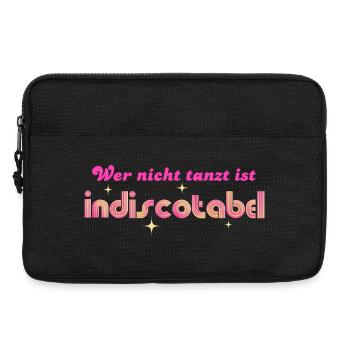 'Qui ne danse pas est indiscotabel' Disco Dancing - Sacoche pour ordinateur portable 13 pouces - noir - Devant