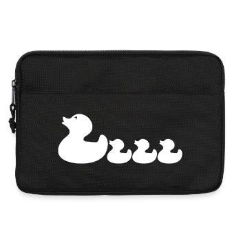 Mother Duck & Duckling – une jolie famille de canards - Sacoche pour ordinateur portable 13 pouces - noir - Devant