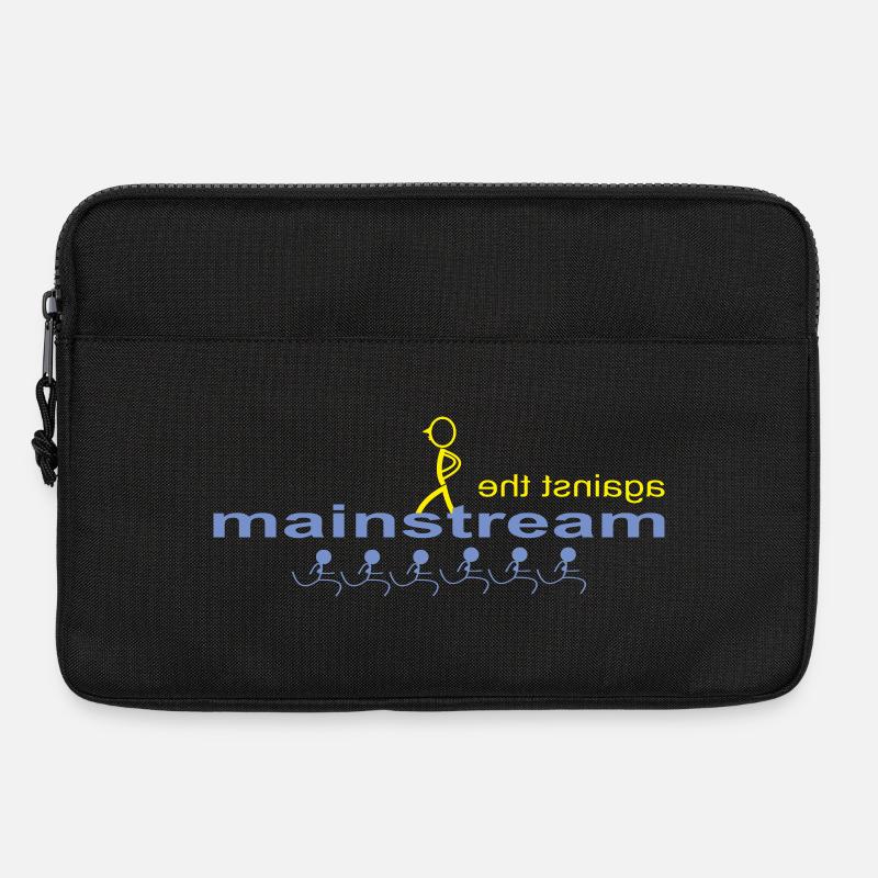 against_the_mainstream - Laptoptasche 13" - Schwarz