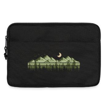 Montagnes, Forêt, Nature, Arbres, Plein air, Amoureux de la nature - Sacoche pour ordinateur portable 13 pouces - noir - Devant
