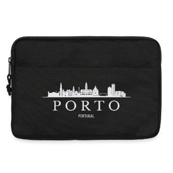 Porto Skyline, Porto Portugal - Laptoptasche 13" - Schwarz - Vorne