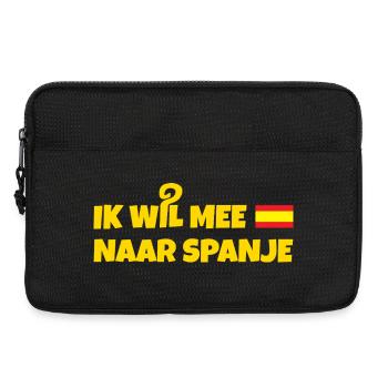 Ich möchte nach Spanien - Laptoptasche 13" - Schwarz - Vorne