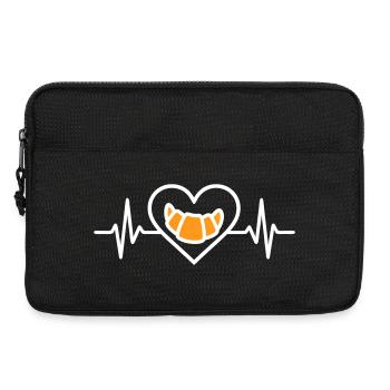 Croissant Coeur Gourmet Breakfast - Laptop bag 13" - black - Front