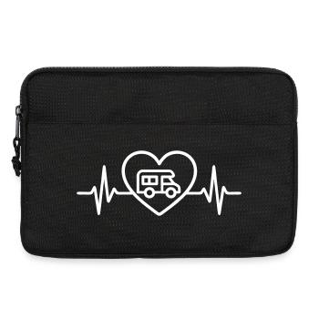 Motorhome Cœur Vanlife Voyage - Laptop bag 13" - black - Front