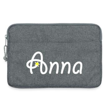 Anna - Sacoche pour ordinateur portable 13 pouces - gris chiné - Devant