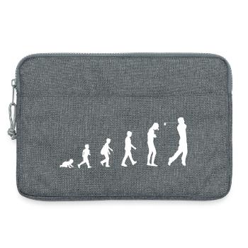 Développement du bébé au golfeur / Sport de golf - Sacoche pour ordinateur portable 13 pouces - gris chiné - Devant