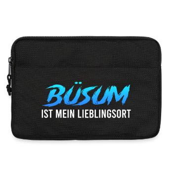 Nordsee Urlaub BÜSUM IST MEIN LIEBLINGSORT Lustig - Laptoptasche 13" - Schwarz - Vorne