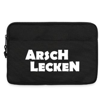 ARSCH LECKEN - Laptoptasche 13" - Schwarz - Vorne