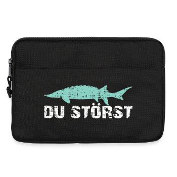 motif et expression drôles et troublants - Sacoche pour ordinateur portable 13 pouces - noir - Devant