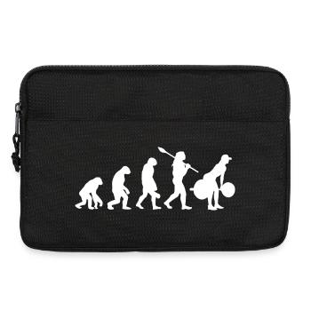 Weightlifting Evolution Female Powerlifter Gym Gif - Laptop bag 13" - black - Front