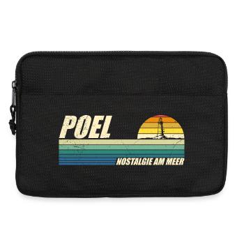 Ostsee POEL NOSTALGIE AM MEER Retro Lustig - Laptoptasche 13" - Schwarz - Vorne