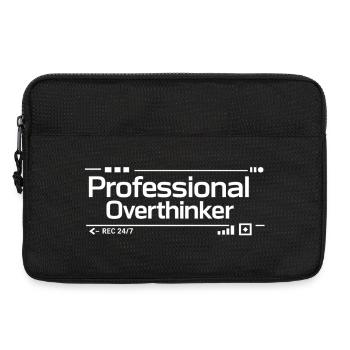PROFESSIONAL OVERTHINKER Nerd - Laptop bag 13" - black - Front