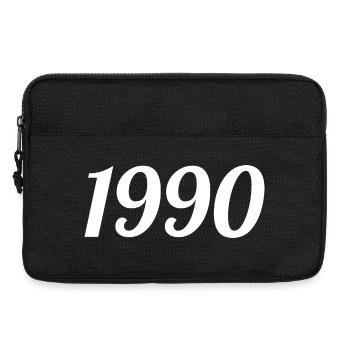 1990 Vintage 1990 Anniversaire Rétro 1990 Cadeau - Sacoche pour ordinateur portable 13 pouces - noir - Devant