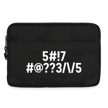 Shit Happens Coded - Laptop bag 13" - black - Front