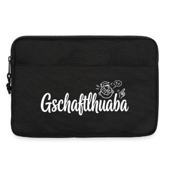 Gschaftlhuaba – Bavarois qui sait tout - Sacoche pour ordinateur portable 13 pouces - noir - Devant