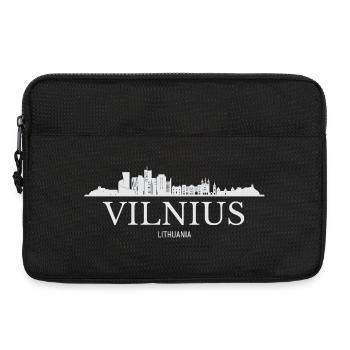 Vilnius Skyline, Vilnius Lithuania - Laptop bag 13" - black - Front