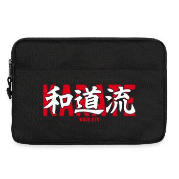 Wado Ryu Karate Japanische Kanji-Kampfkunst - Laptoptasche 13" - Schwarz - Vorne