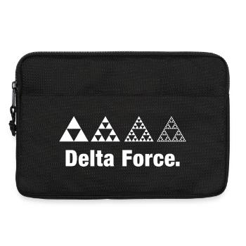 Fraktal Dreieck Force Geometrie Rekursion - Laptoptasche 13" - Schwarz - Vorne