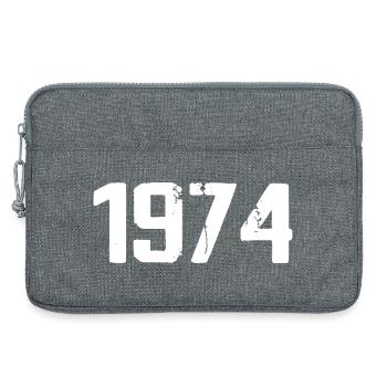1974 - Génial depuis 1974 - Sacoche pour ordinateur portable 13 pouces - gris chiné - Devant