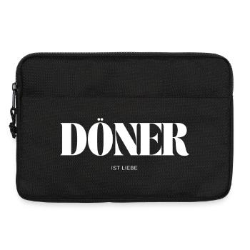Döner ist Liebe - Laptoptasche 13" - Schwarz - Vorne