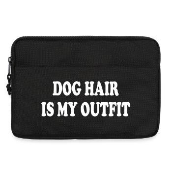 Dog Hair Is My Outfit - Laptoptasche 13" - Schwarz - Vorne