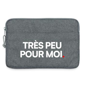 Très peu pour moi - Sacoche pour ordinateur portable 13 pouces - gris chiné - Devant