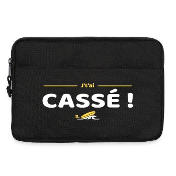 J'tai cassé ! Réplique culte Brice de Nice - Sacoche pour ordinateur portable 13 pouces - noir - Devant
