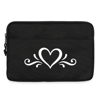 Herz Symbol - Laptoptasche 13" - Schwarz - Vorne