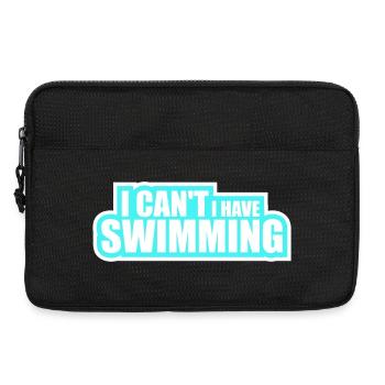 I Can't I Have Swimming Lustig Schwimmer Ausrede - Laptoptasche 13" - Schwarz - Vorne