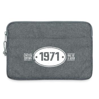 1971 Birthday 1971 - Laptop bag 13" - heather grey - Front