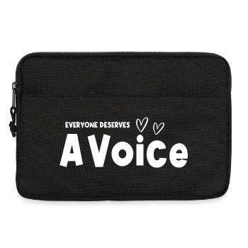 Everyone Deserves A Voice SLP Speech Language - Laptop bag 13" - black - Front
