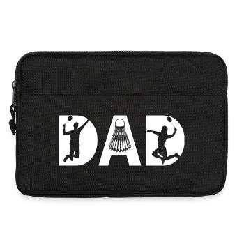 badminton dad  - Laptoptasche 13" - Schwarz - Vorne