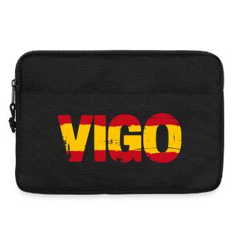Vigo Flagge Spanien - Laptoptasche 13" - Schwarz - Vorne