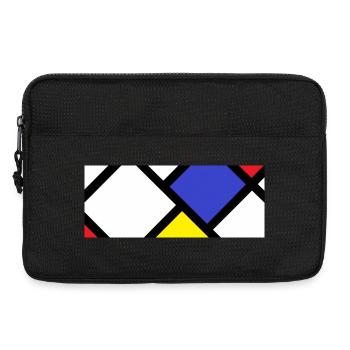Contre-composition selon « De Stijl » - Sacoche pour ordinateur portable 13 pouces - noir - Devant